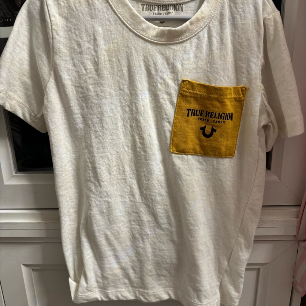 True Religion Kids' Mustard and White Tees - Picture 5 of 8